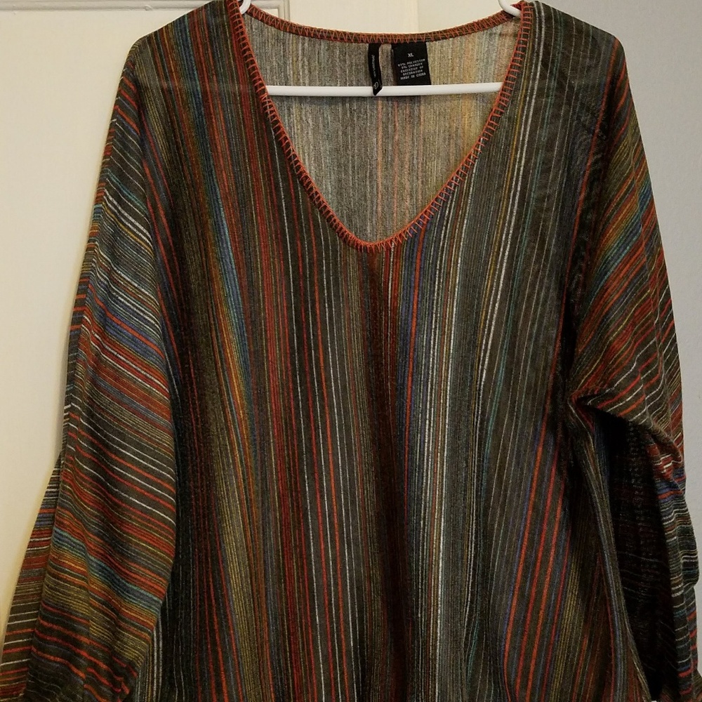 new directions Women's Striped Blouse